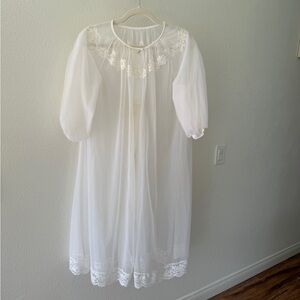 Vintage White Lace Nightgown